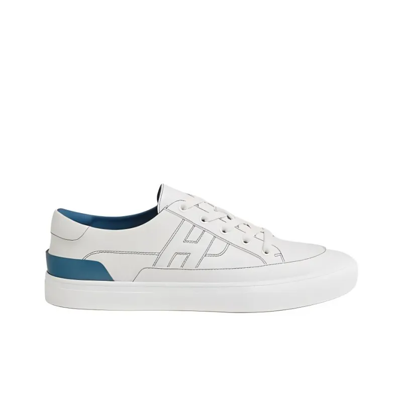 HERMES Deep Low Top Skateboard Shoes Men's White-1