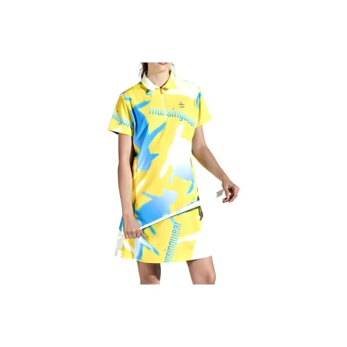 DESCENTE Short-Sleeved Dresses Women's