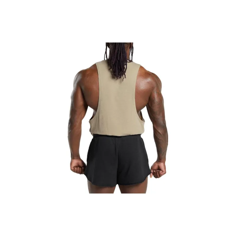 GYMSHARK LEGACY DROP ARM TANK Tank Tops Men's Desert Beige-1