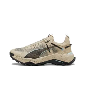 PUMA Explore NITRO GORE TEX Cushioning, Wear Resistant Low Top Hiking Shoes Women's Gray Green