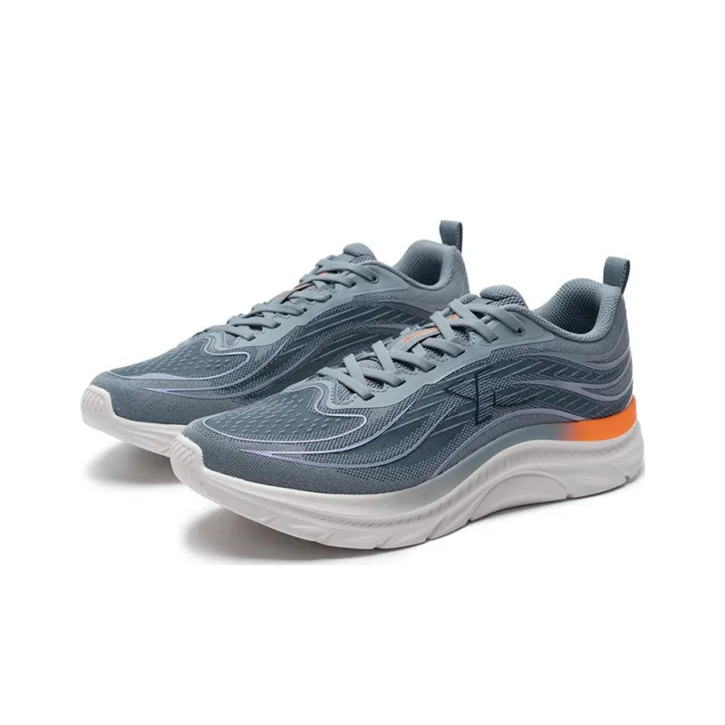 XTEP Cushioned Slip Resistant Low Top Casual Running Shoes Men's Blue-2