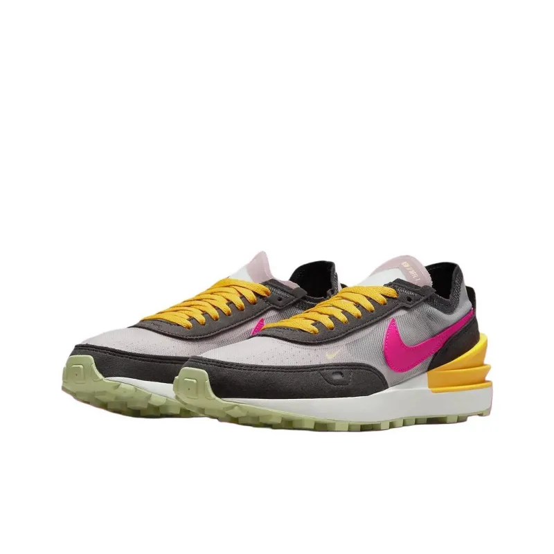 Nike Waffle One Mc Brown Pink Sulfur Women's-2