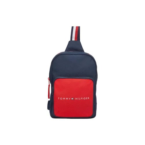 Tommy Hilfiger Crossbody Bags Red With Marine Blue Accents