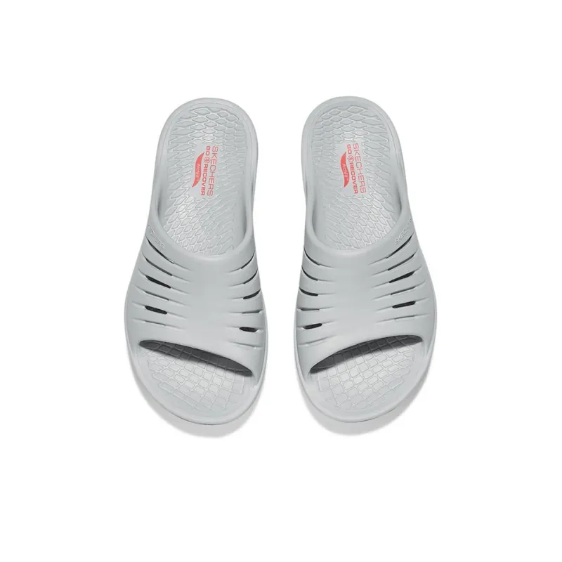 Skechers Quiet Slip Resistant Slide Slippers Women's Gray-3