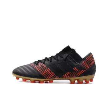 Adidas Nemeziz AG Rubber Short Studs Cushioning Wear Resistant Soccer Shoes Men's Black Red