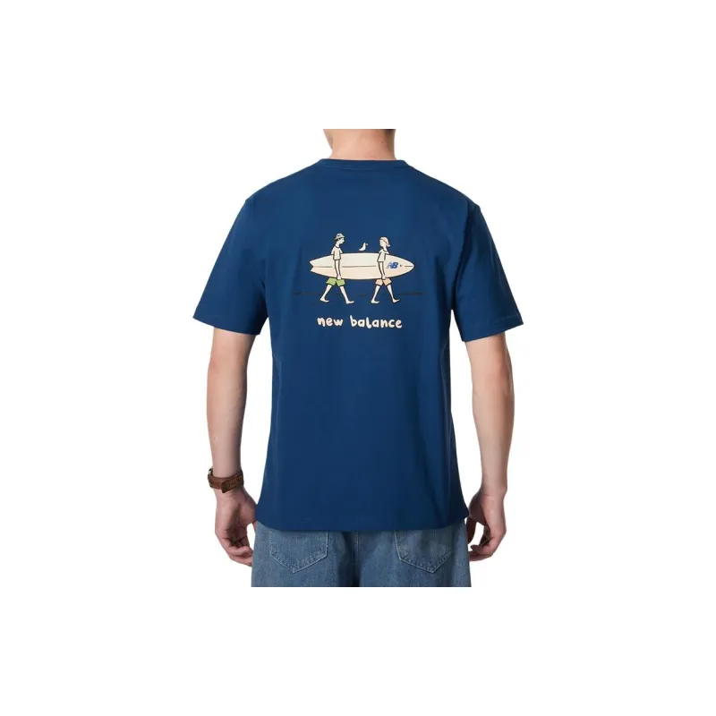 New Balance T Shirt Unisex Blue-1