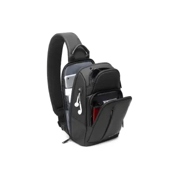 Victorian Traveler Membrana Dermalis Sling Bag Shoulder Bag Crossbody Bag Regular Men's Black