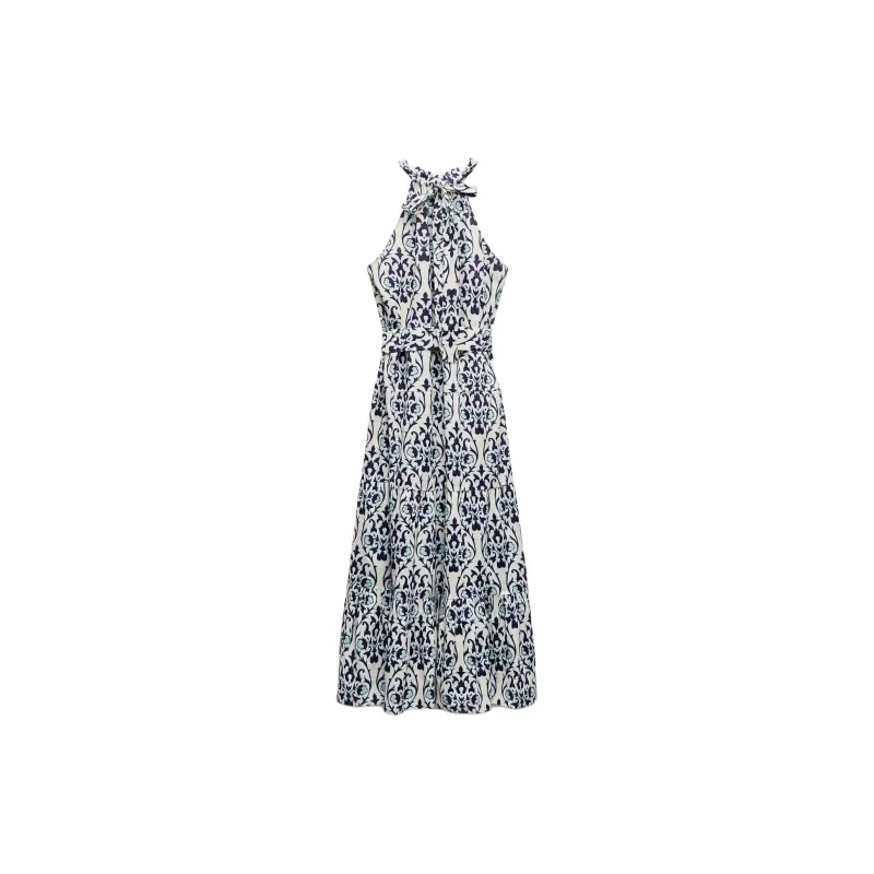 ZARA Slip Dresses Women's Blue White-1