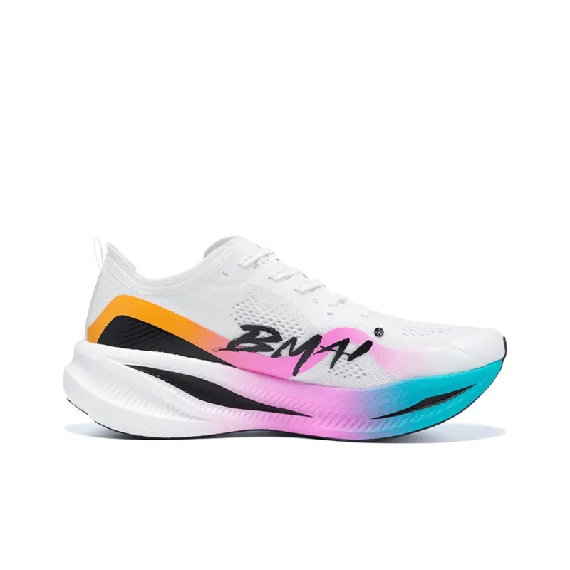 BMAI Carbon FLY Mid Top Running Shoes Women's Blue Pink White-1