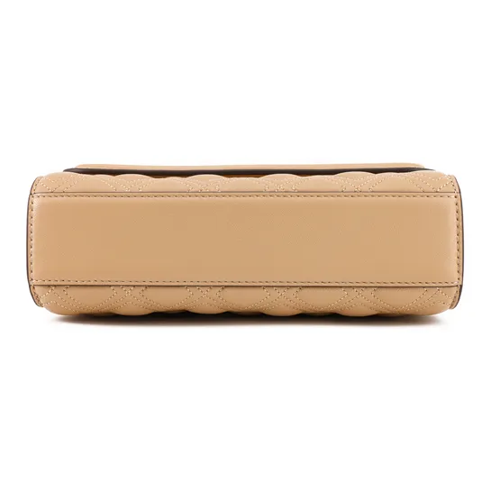 TORY BURCH Fleming Leather Crossbody Bag, Shoulder Bag Trumpets Women's Light Umber-3