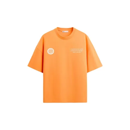 ZARA T-Shirts Men Orange