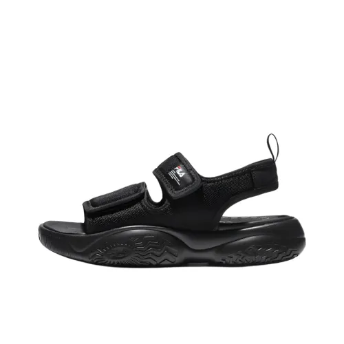 FILA Tapered Sandals Beach Sandals Unisex Black