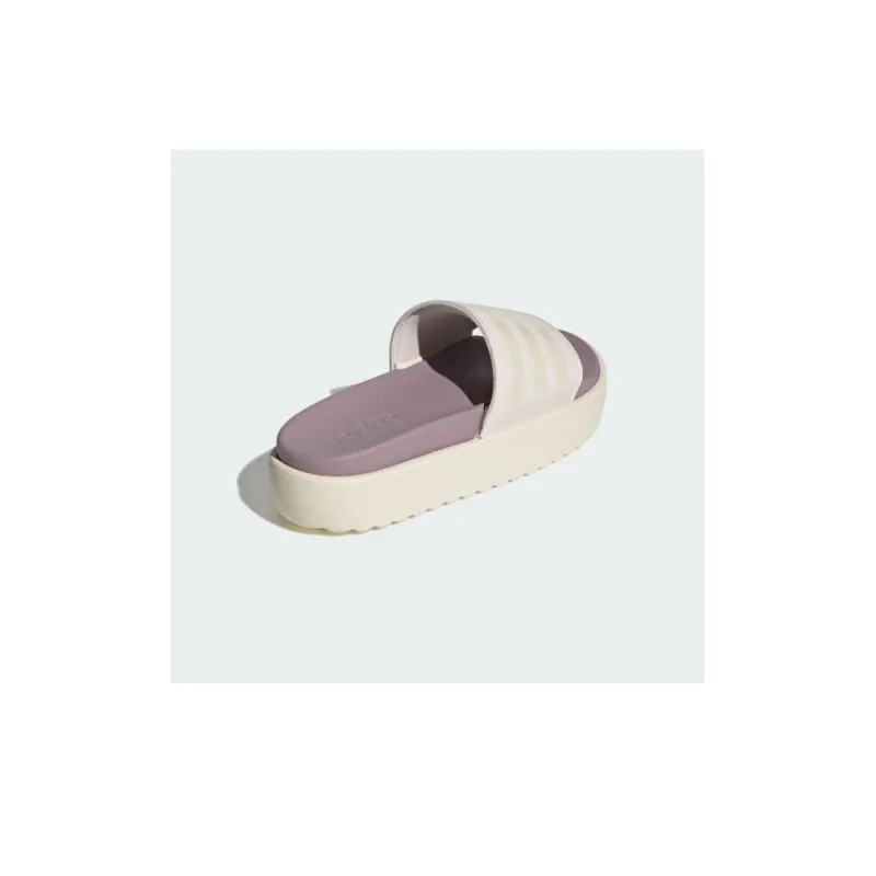 Adidas Adilette Platform Slides Putty Mauve Wonder White Preloved Fig Women's-8