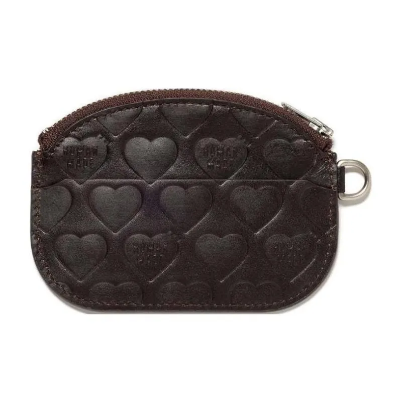 HUMAN MADE Cow Leather With Leather Coin Purse Unisex Beige/Brown/Black-4
