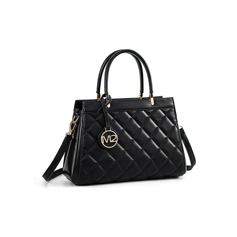 Vigno Synthetic Leather One Shoulder Handbags Regular Women's Black-1