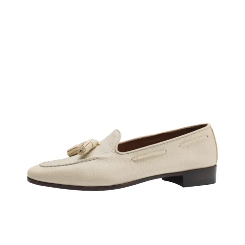 MATTINA Clara Tassel Loafers Women's White Flat