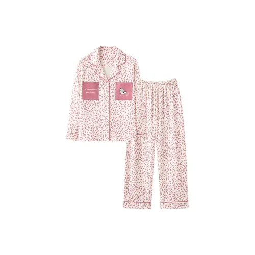 MIIOW Pajama Set Women's Light Pink Rabbit
