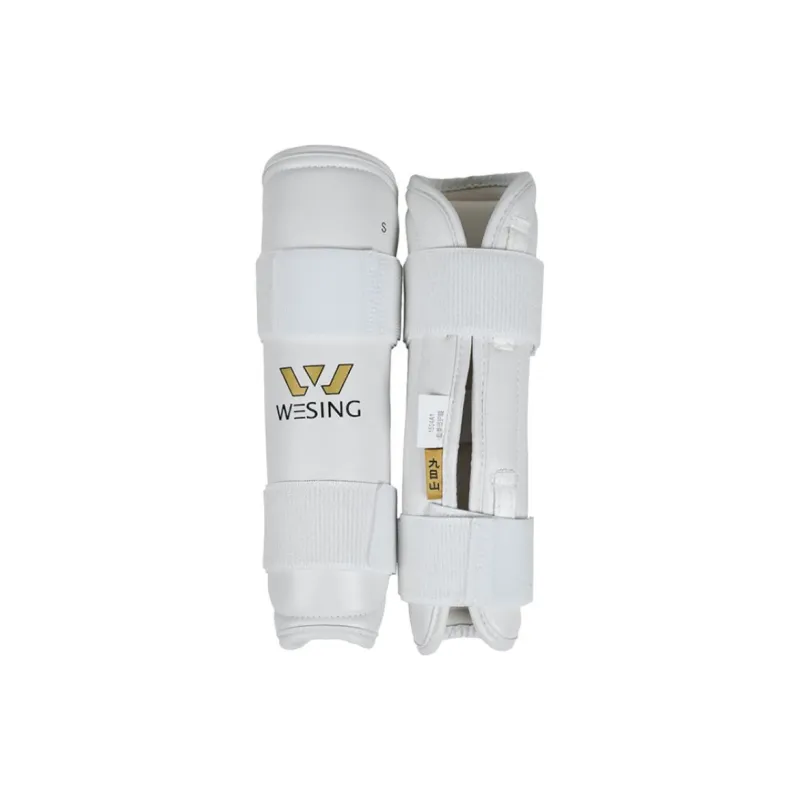 WESING Taekwondo Equipment Leather Fabric, Foam Liner, Neoprene Lining White-0