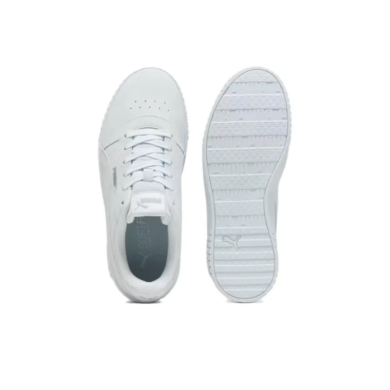 PUMA Carina Non-slip Lightweight Low-Top Skateboard Shoes Unisex White-4