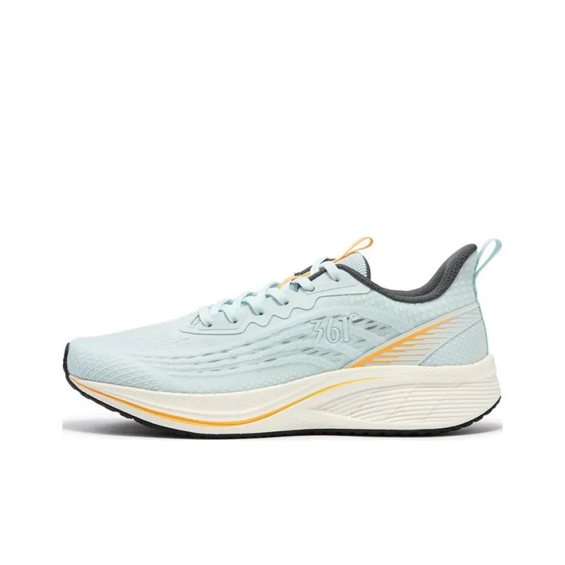 361° Abrasion Resistant Low Top Running Shoes Men's Blue Orange-0