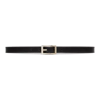 GUCCI Reversible Thin Belt With Rectangular Buckle
