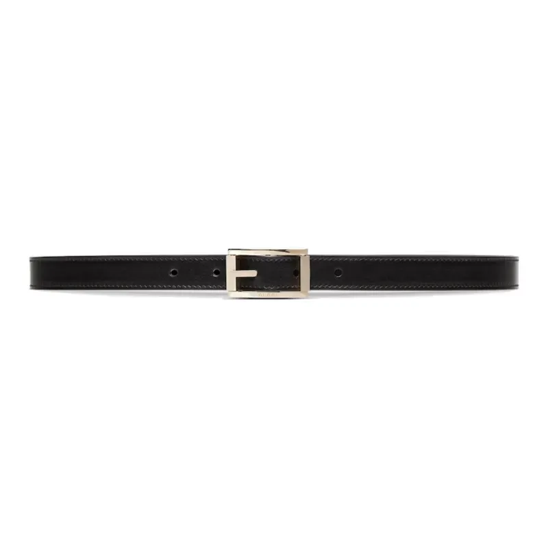 GUCCI Reversible Thin Belt With Rectangular Buckle-0