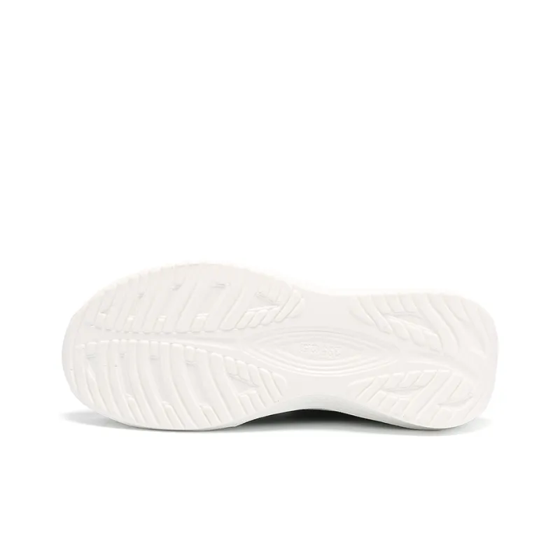 Warrior Cushioned Wear-Resistant Breathable Lightweight Low-Top Running Shoes Women's White Black-5