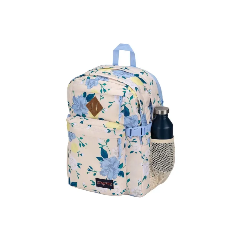 JanSport Polyester Backpack Unisex Beige & Purple-2