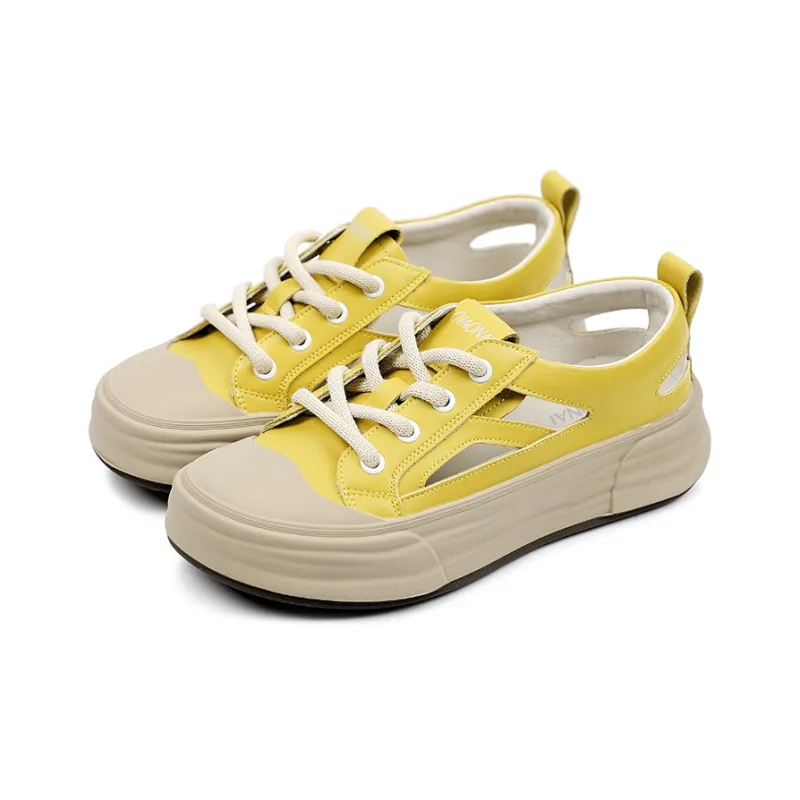 QIAONAI Slip-Resistant Low-Top Skateboard Shoes Women's-7