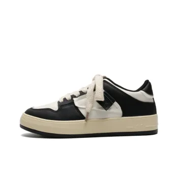 Mengsai Abrasion Resistant Slip Resistant Low Top Skateboard Shoes Men's Black White
