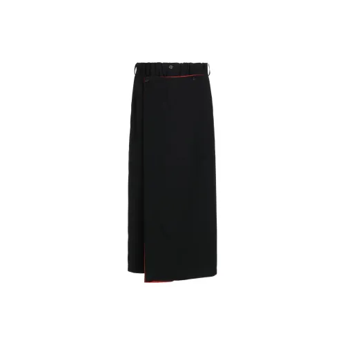 Yohji Yamamoto Casual Pants Unisex Black/Red