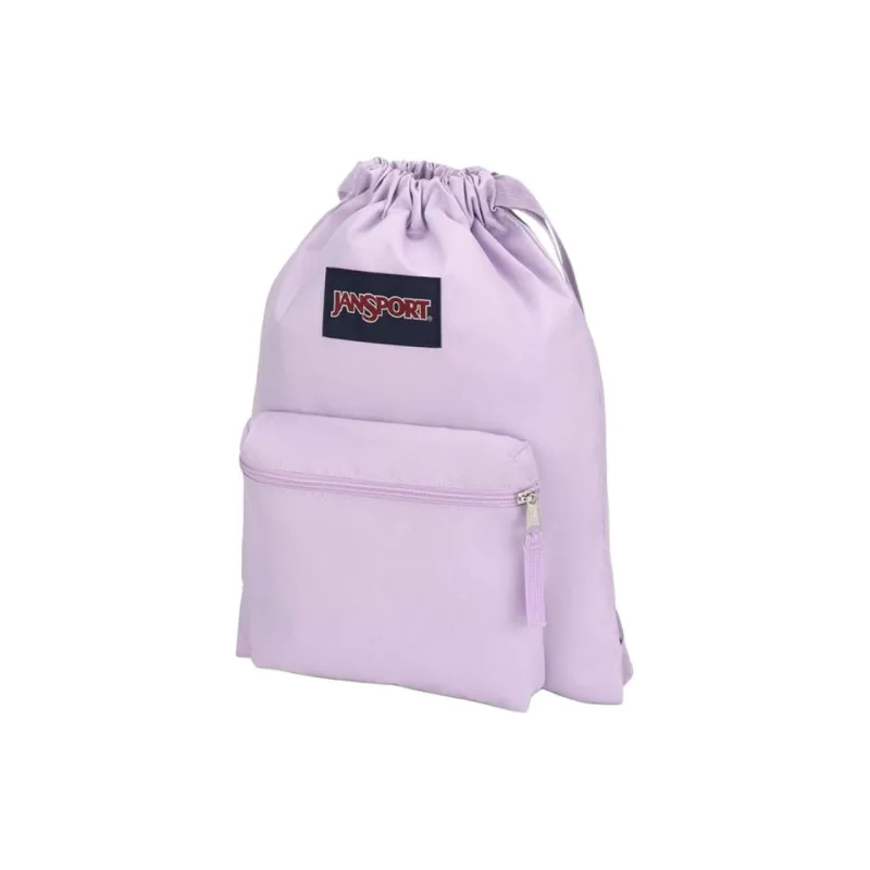 JanSport Recycled Polyester Backpack Unisex Light Purple-3
