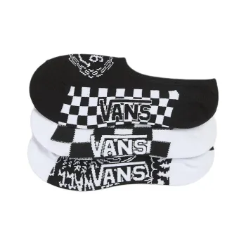 Vans No-Show Socks Unisex 3 Pack Black