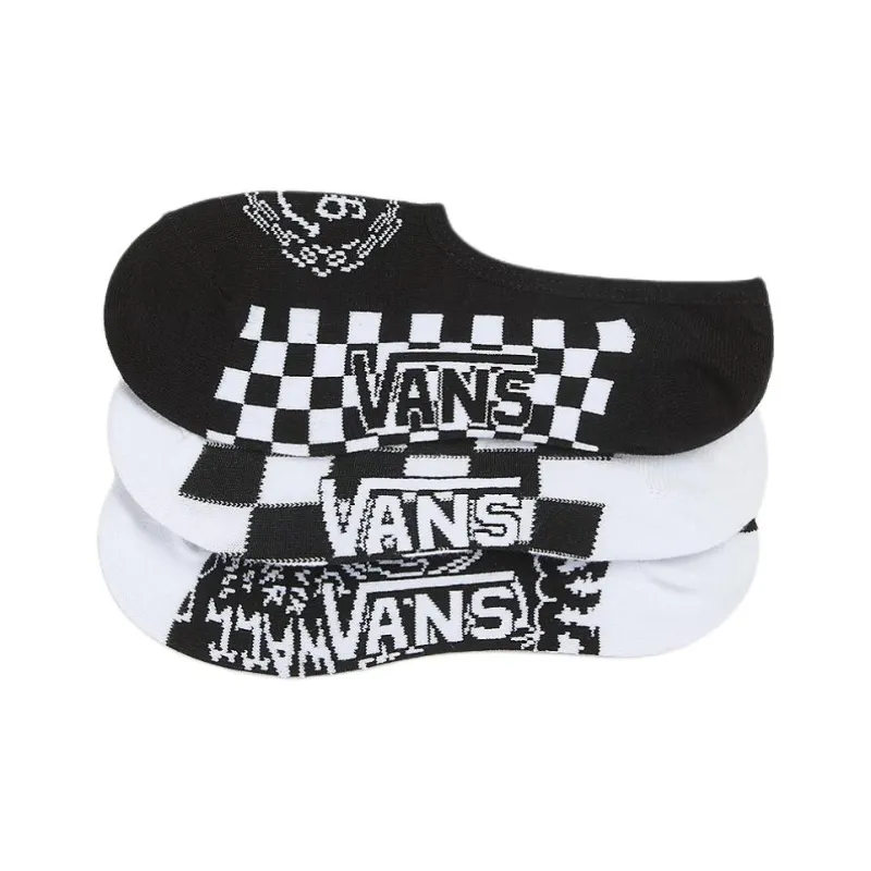 Vans No-Show Socks Unisex 3 Pack Black-0