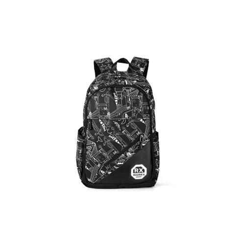 RIOREX Polyamide Backpack Laptop Bags Large Size Unisex Black