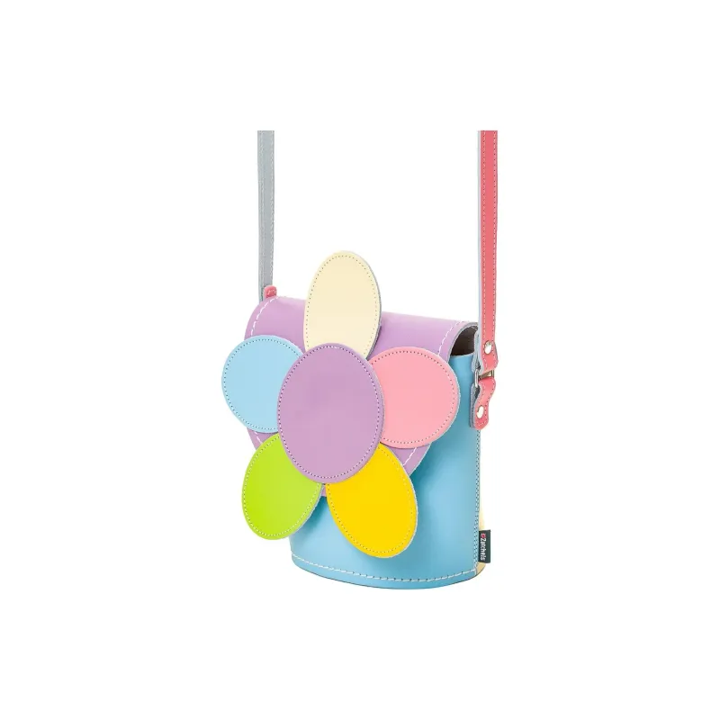 Zatchels Leather Bucket Bags Crossbody Bag Shoulder Bag Women's Pink Prism-1