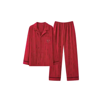 MIIOW Pajama Set Men's Red Rabbit Heart