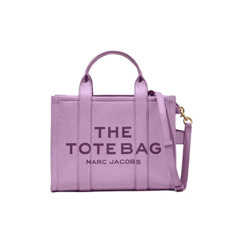 MARC JACOBS Cow Leather Tote Bag Shopping Bag Shoulder Bag Crossbody Bag Handbag Medium Size Women's Purple