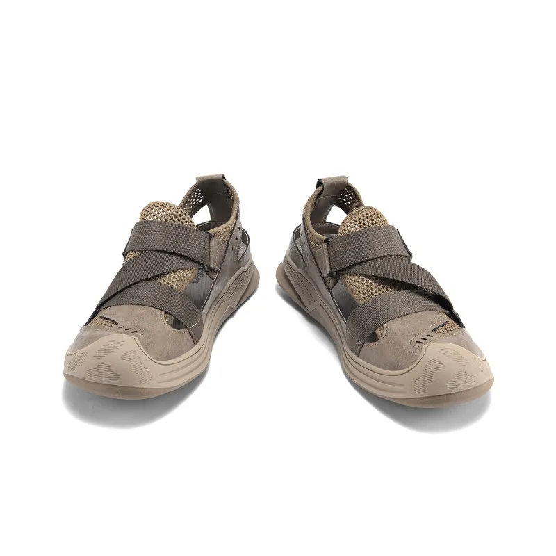 Jeep Abrasion Resistant Lightweight Breathable Quick Dry Slip Resistant Odor Resistant River Trekking Shoes Men's Khaki-1