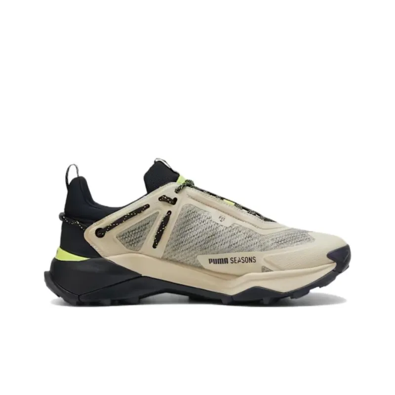 PUMA Explore NITRO GORE TEX Cushioning Wear Resistant Low Top Hiking Shoes Men's Beige Black-1