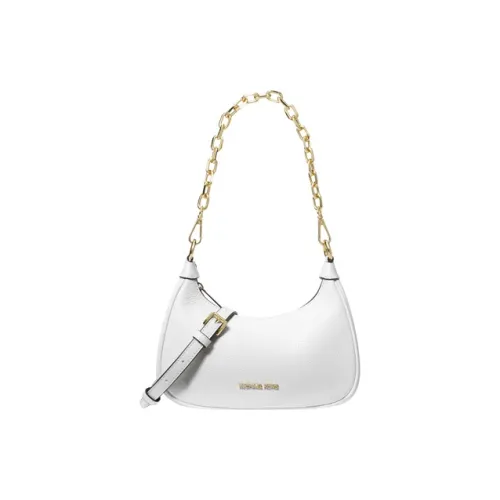 MICHAEL KORS Cow Leather Crossbody Bag, Shoulder Bag Medium Size Women's White