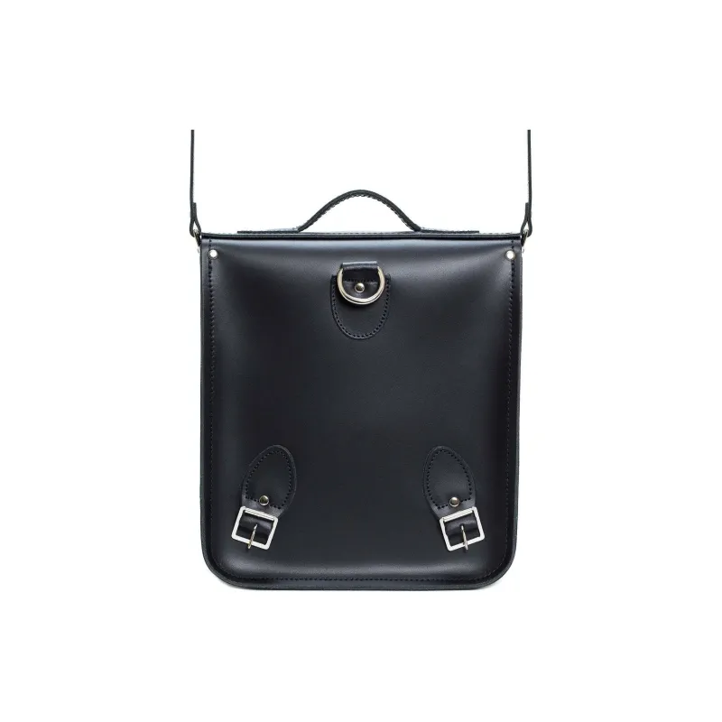 Zatchels Leather Backpack Small Size Unisex Dark Blue-2