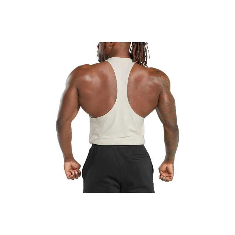 GYMSHARK LEGACY STRINGER Tank Tops Men's Pebble Gray-1