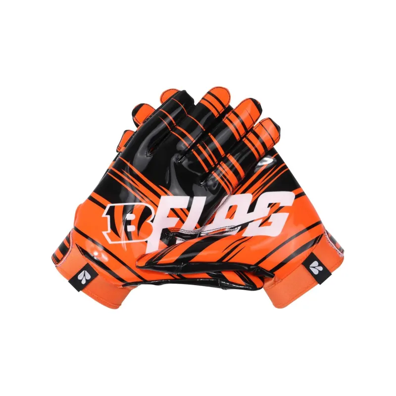NFL FLAG Rugby Glove Other Silicone Polyester Nylon Unisex Orange Red-0
