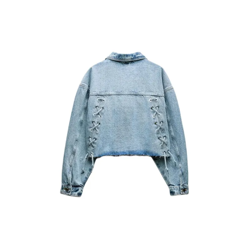 ZARA Denim Jacket Women's Medium Blue-1