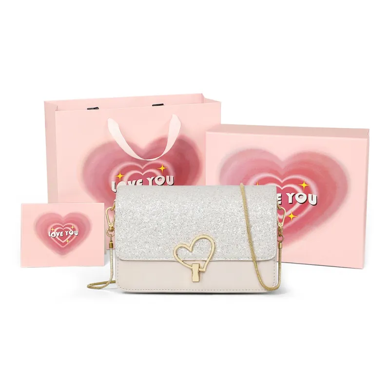 COMELY Composite Material Shoulder Bag Crossbody Bag Small Size Women's White-5