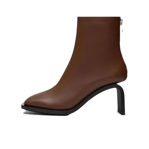 Courrèges Stream Leather Ankle Boots