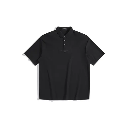 PEACEBIRD MEN Polo Shirts Men Black 1 Wide Style