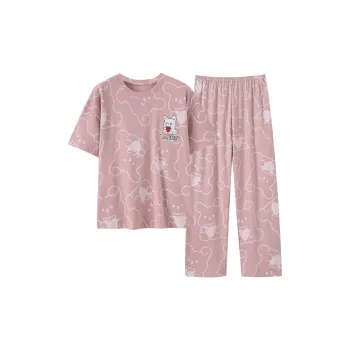 The Story Of The Flower Season Pajama Set Women's Violet