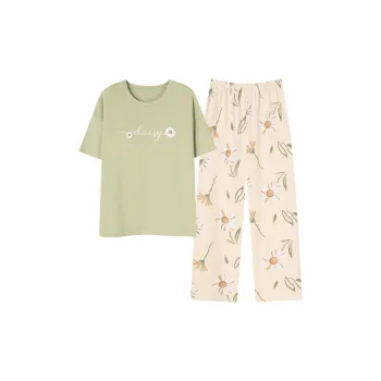 The Story Of The Flower Season Pajama Set Women's Matcha